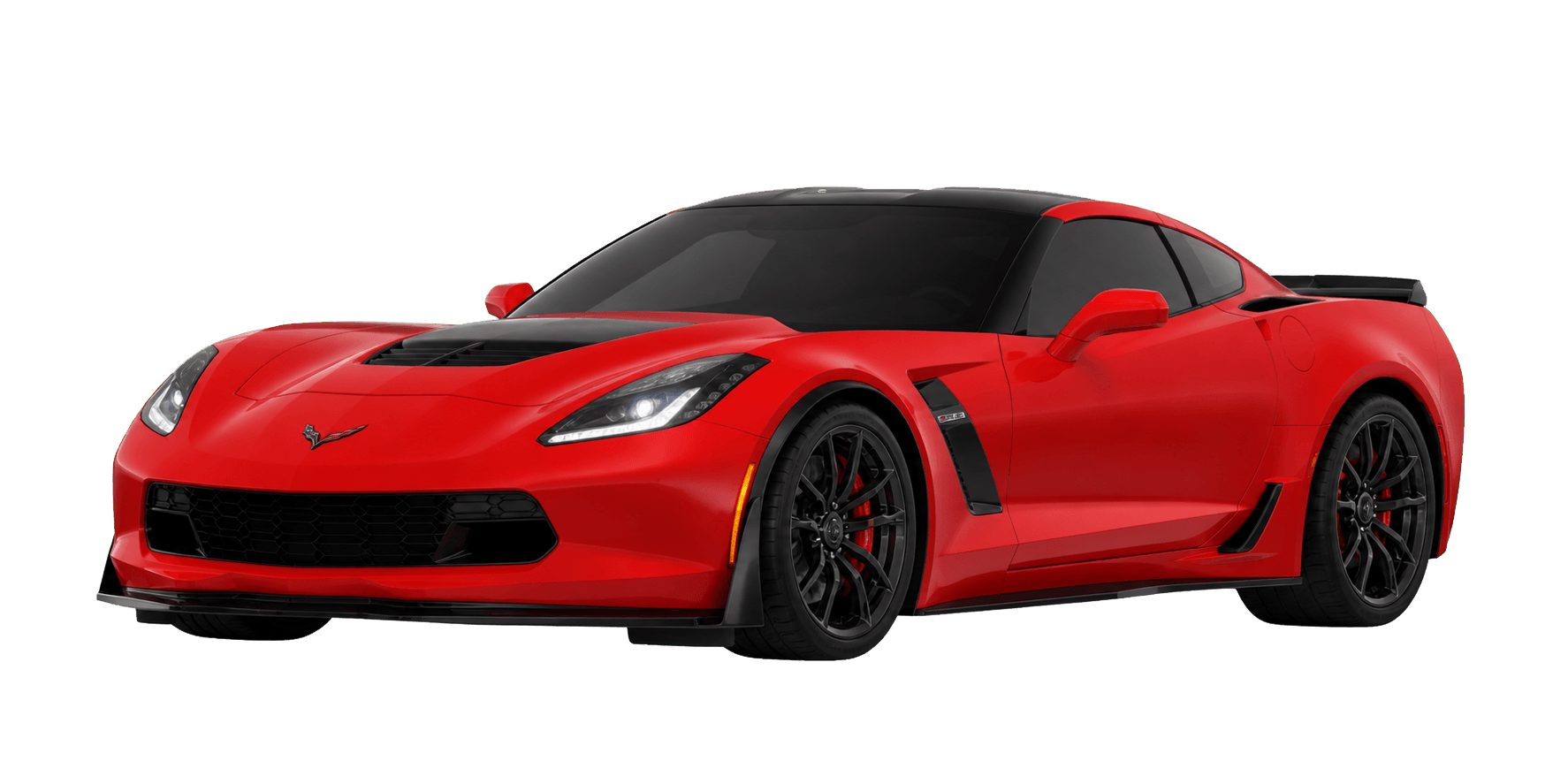 Torch Red Chevrolet Corvette C7 Z06.